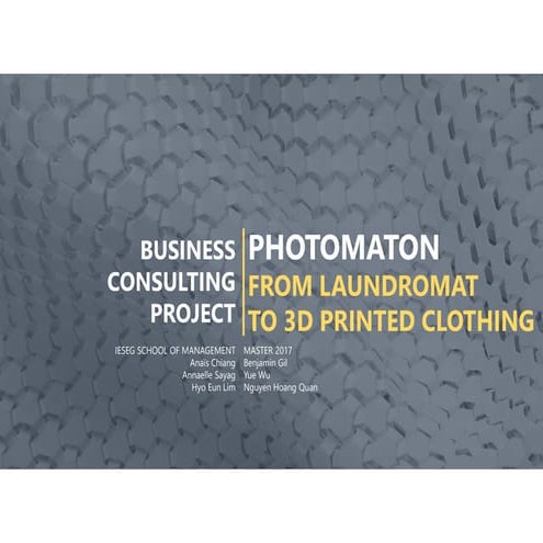 3D Printed Clothing -  Photomaton