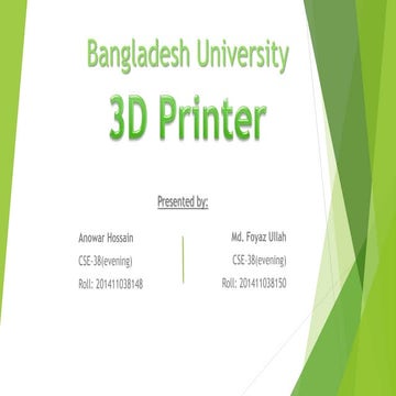 3D Printer University-assignment