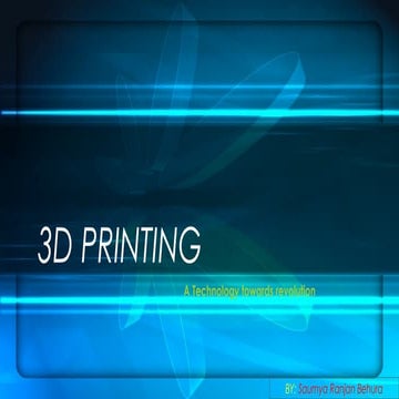 3 d printing 