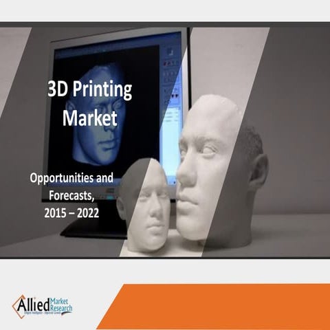 3D Printing Market : Pin-Point Analysis of Industry Trends & Recent Technolog...