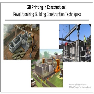 3D Printing technology as Construction technique