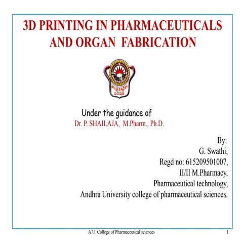 3 d printing in pharmaceutcials