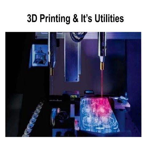 3 d printing &amp; it’s utilities