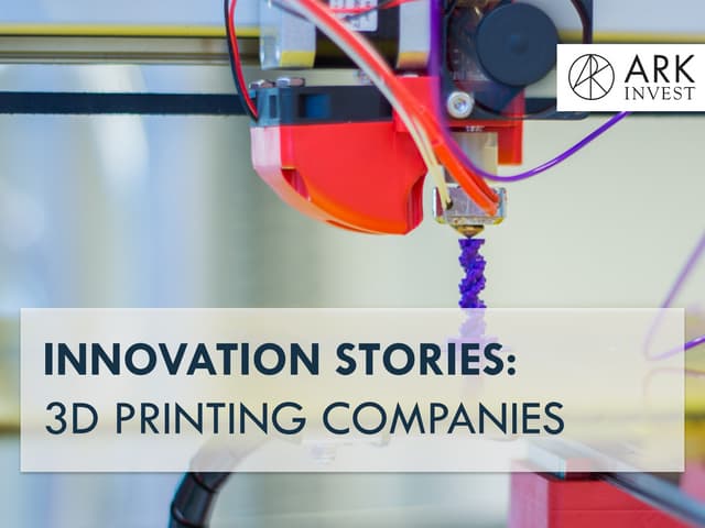 Innovation Stories: 3D Printing Companies