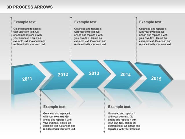 3D Process Arrows (for PowerPoint and Google Slides)