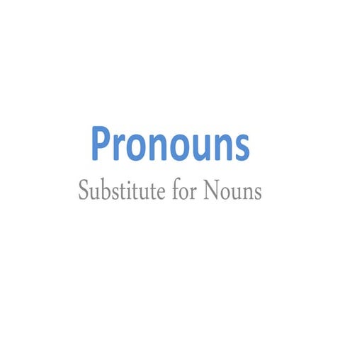 Pronouns