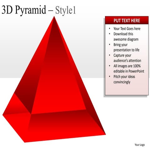 3d pyramid style 1 powerpoint presentation templates