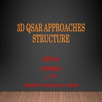 3 d qsar approaches structure
