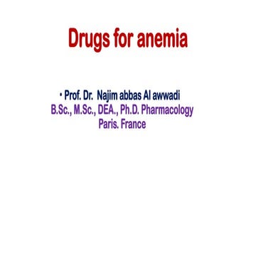 3 Drugs of Anemia.pptxTherapeutic approach