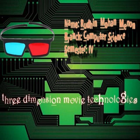 Seminar on 3D Technology