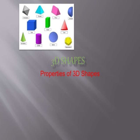 3 d shapes