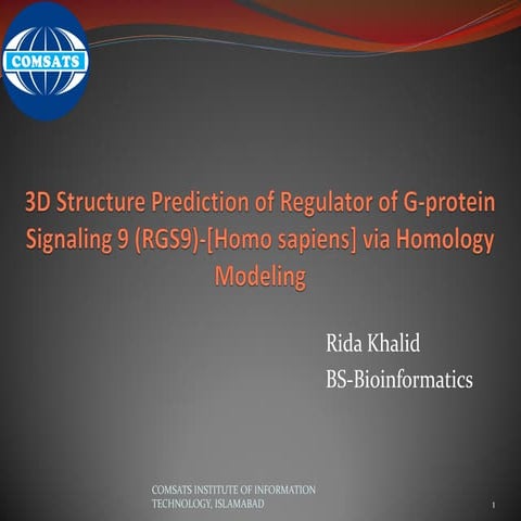 3d structure prediction of RGS9 gene