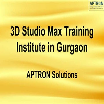 3D Studio Max Training Institute in Gurgaon.pptx