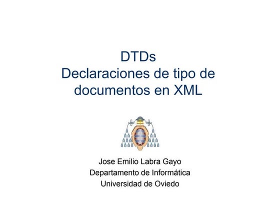 XML y DTDs
