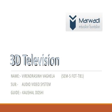 3 d television