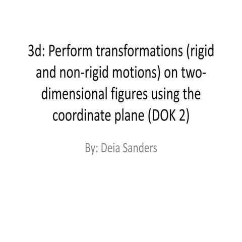 3d transformations