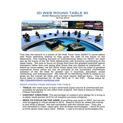 3 d web round table 2 (10 feb 2013)