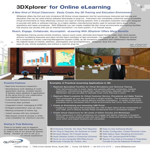 3DXplorer elearning