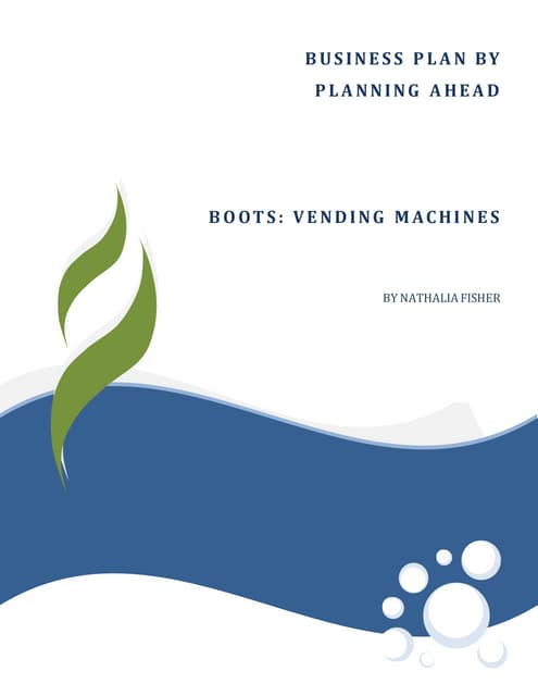 Vending Machines proposal