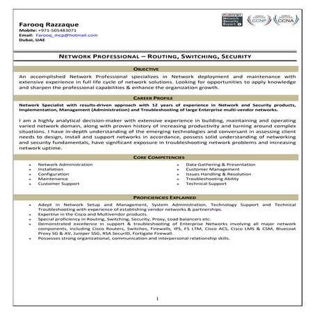 Farooq Razzaque - Network Specialist