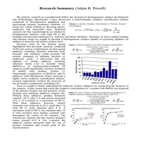 Postdoctoral Research Summary