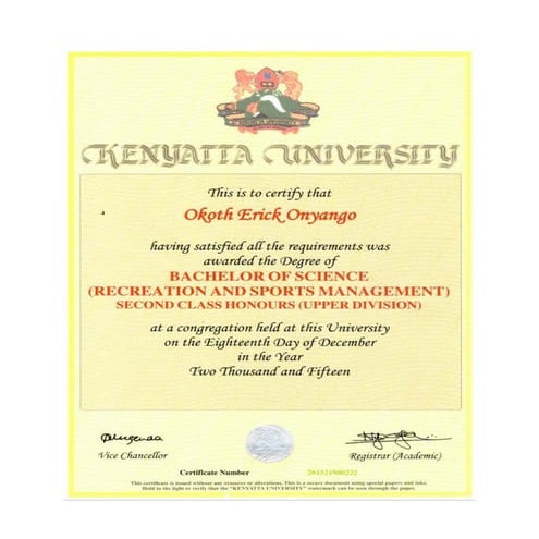 Degree Certificate | PDF