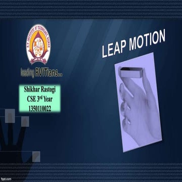 Leap motion | PPTX