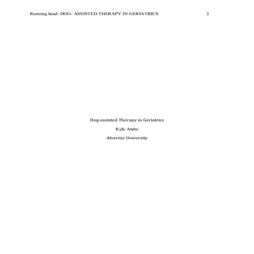 dog therapy | PDF