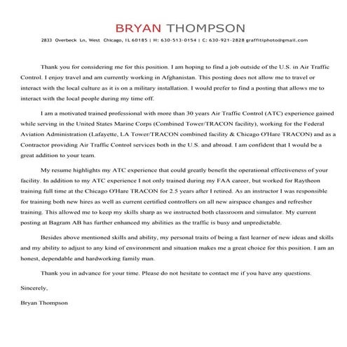 Bryan Thompson Resume - R4