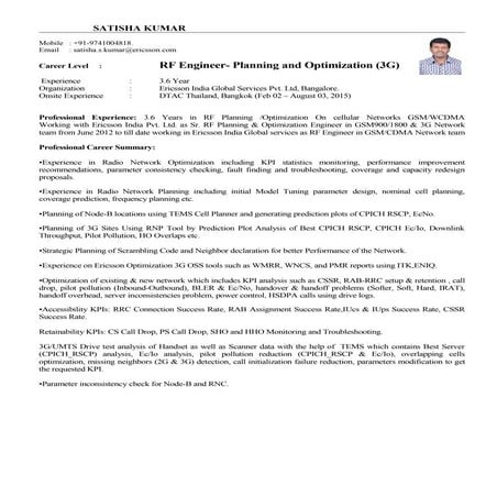 Satisha Kumar_RF Engg(3G)_3.6 year