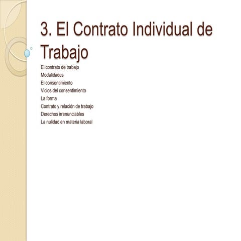 3 el contrato individual de trabajo