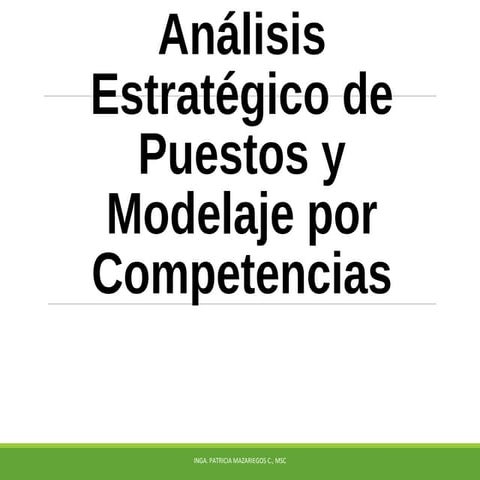 3 el modelo por competencias y perfiles de puestos