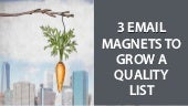 Email "Magnets" to Grow a Quality Email List  [HDCB EPISODE #128]
