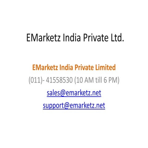 Emarketz india pvt ltd