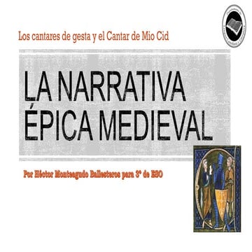 3º de ESO La Épica y Mio Cid