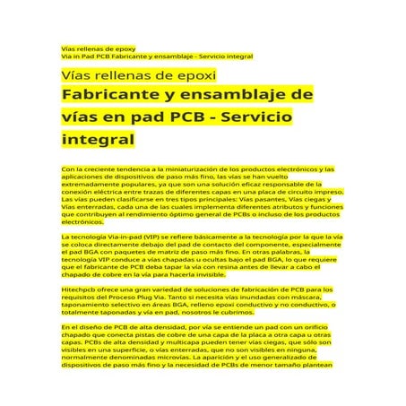 Vía en pad Placas PCB de ordenador .docx