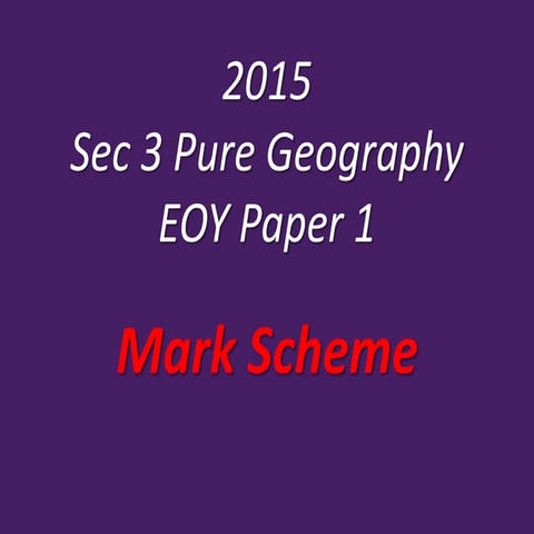 3 e pure mark scheme and analysis