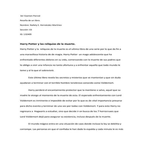 Harry Potter y las reliquias de la muerte