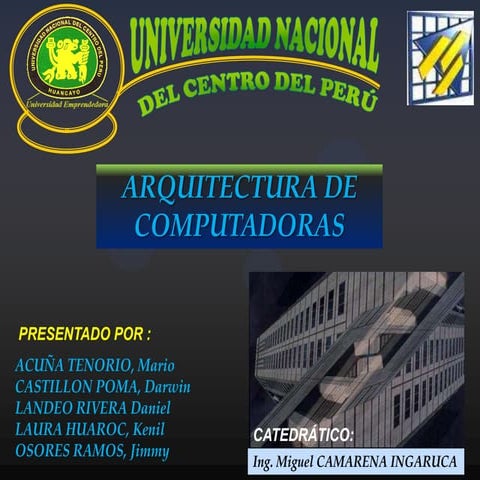 ARQUITECTURA DE COMPUTADORAS