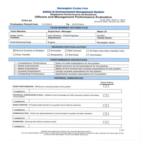 Evaluation 23.march 2014