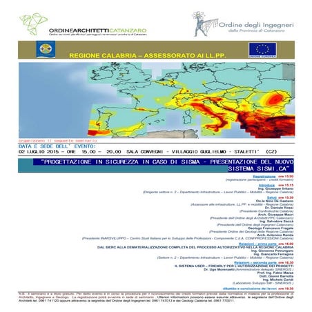 Locandina - Seminario SISMI.CA Regione Calabria 02 Luglio 2015_rev_