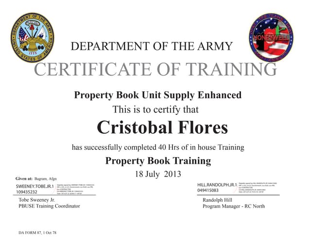 Cristobal PBUSE Certification | PPT cristobal-pbuse-certification-ppt
