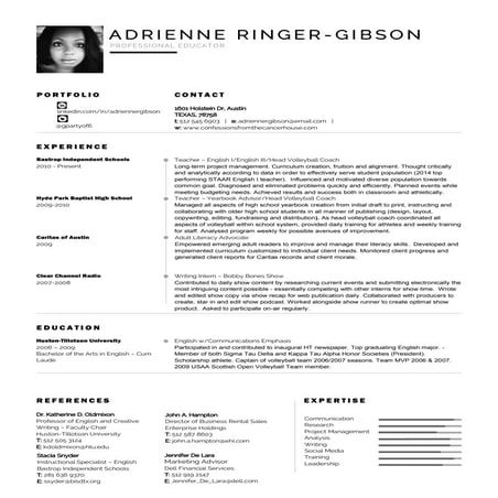 Professional Resume ARG