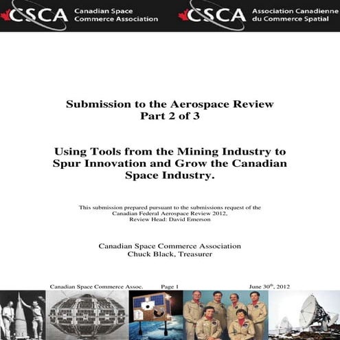 The Future of Canada in Space | PDF
