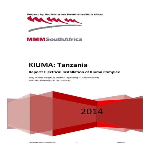 140211 KIUMA Electrical Proposal(S) | PDF