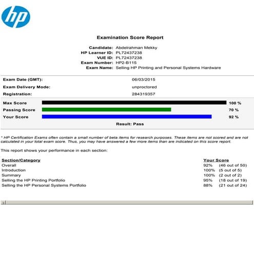 HP Printing & Personal Systems Hardware
