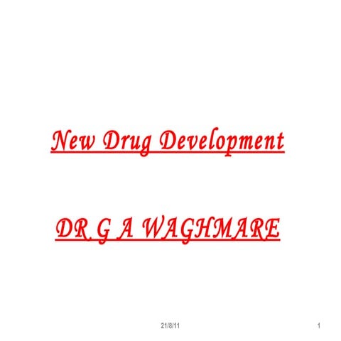 New drug development
