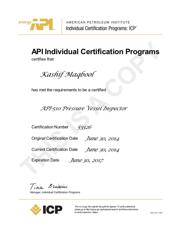 API-936 Zertifikatsfragen