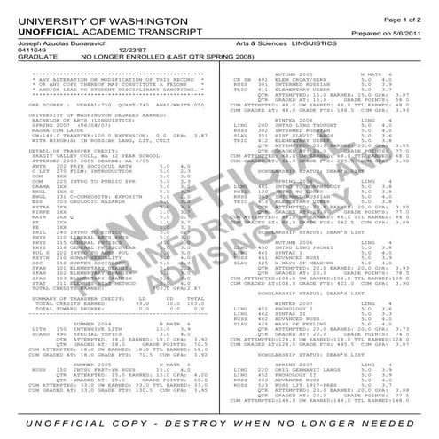 transcriptpdf | PDF | Undergraduate Education | College Education