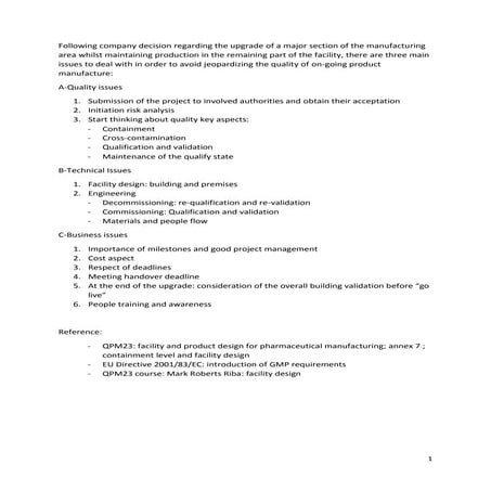 Facility Upgrade V2 | PDF